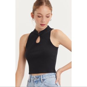 Pacsun Button Collar Cropped Tank